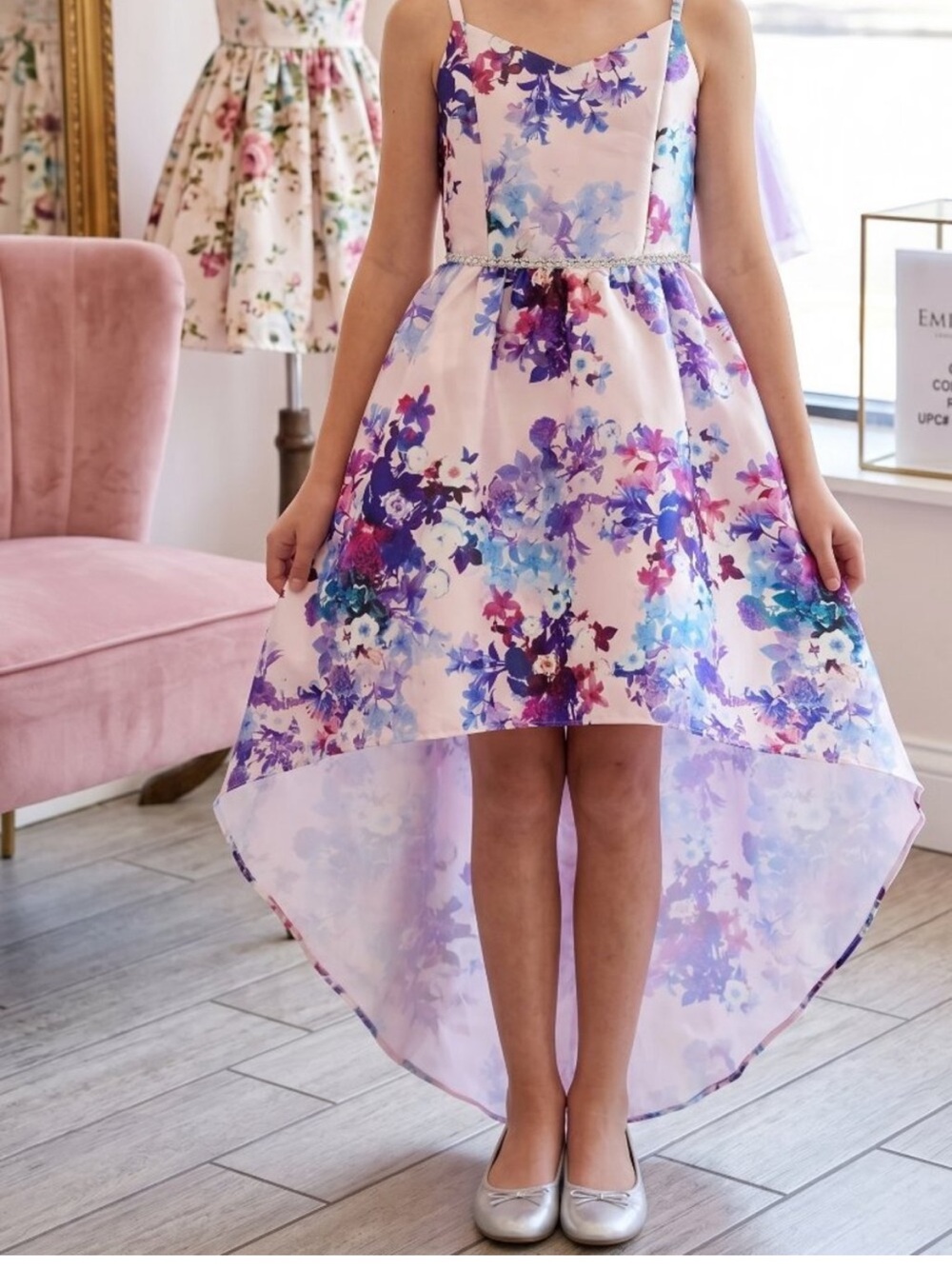Girls Floral Dress 8